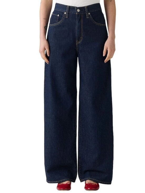 Levi's Denim - *Final Price*Levi's Women Cinch Baggy High-Rise Straight Jeans-Dark Blue-Size 27
